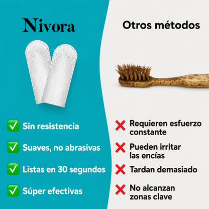 Toallitas Dentales Naturales Nivora